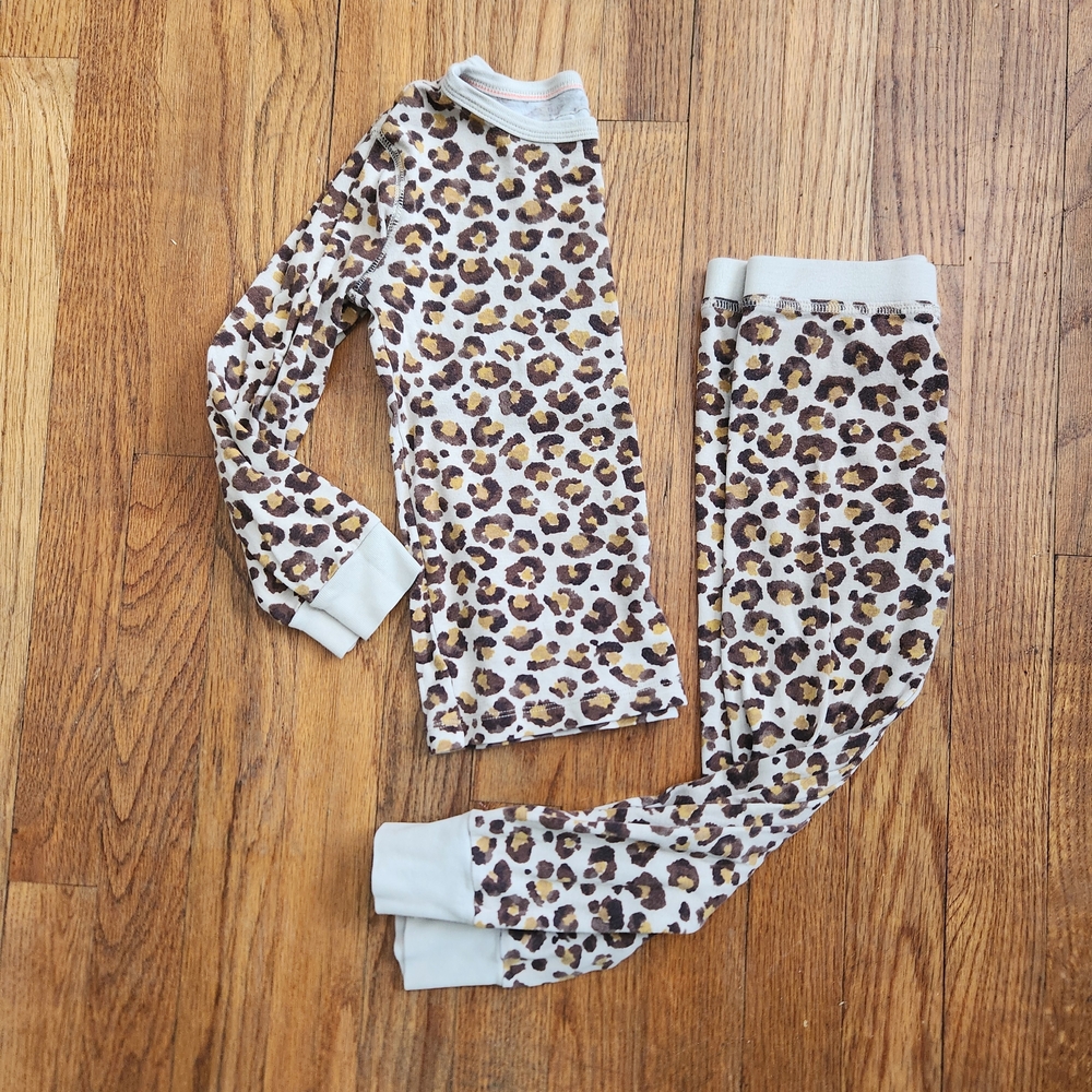 Crewcuts Girls Pajama Set in Leopard Pattern